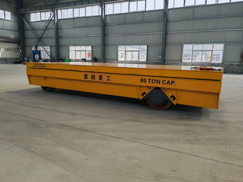 80t trackless electric transfer cart with lift exported to Italy