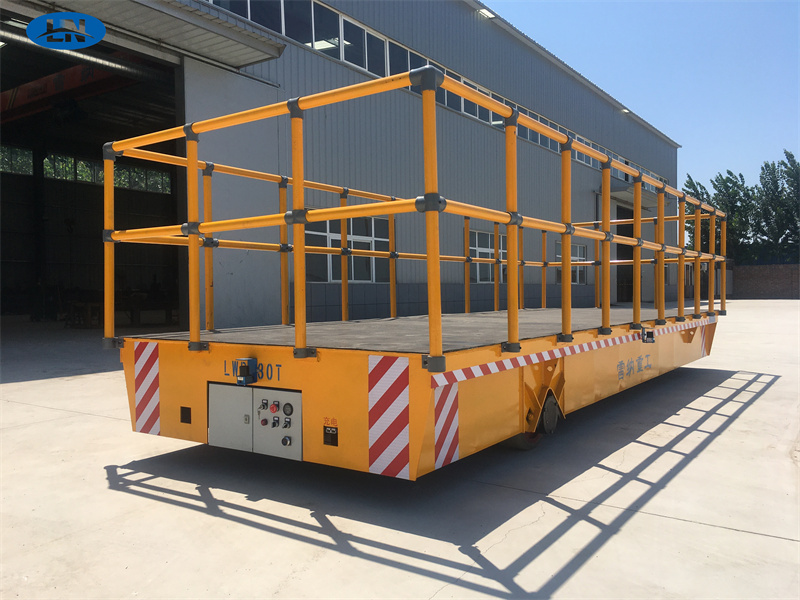 Customized Trackless Electrical Flat Cart 30 Ton