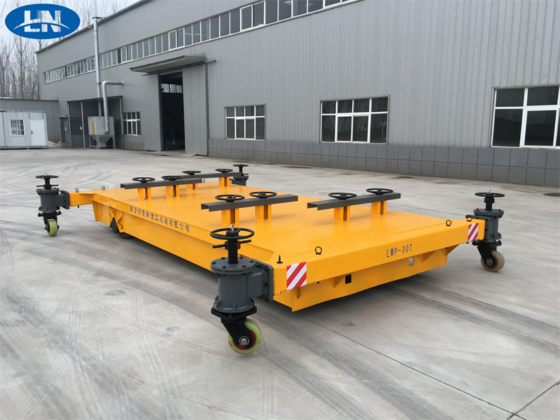 Customized Trackless Electrical Flat Cart 30 Ton