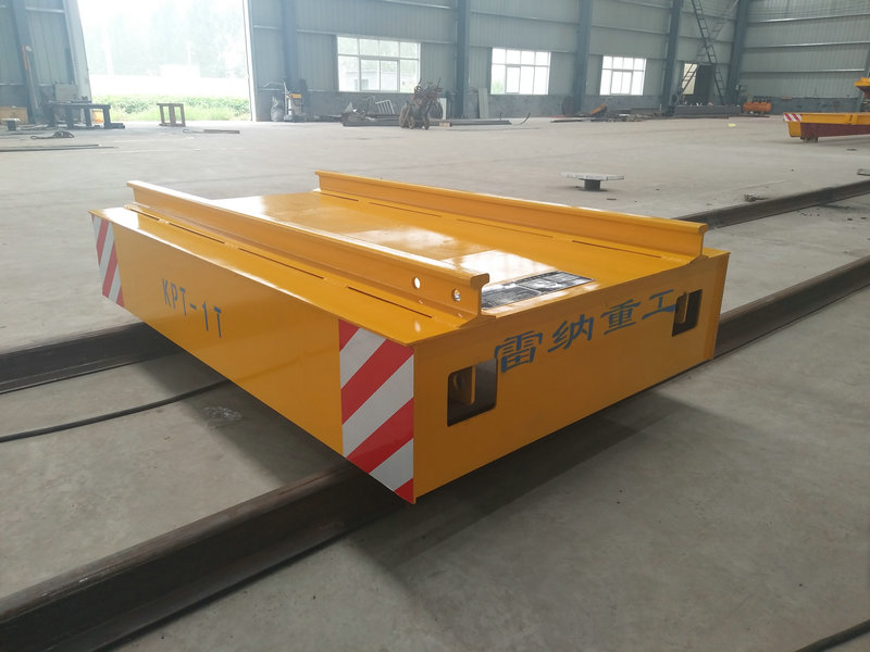 Cable Reel Powered Warehouse Flat Car on Rail With Remote Control