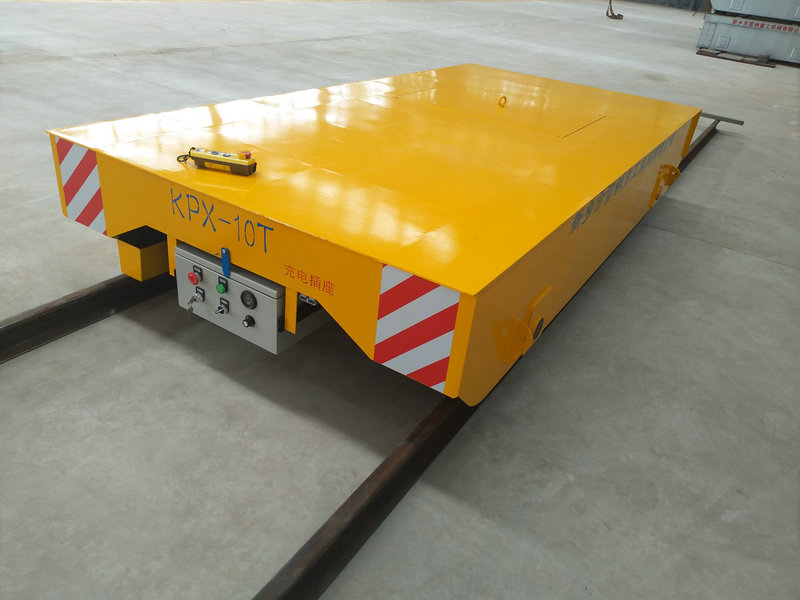 Industrial 10 Ton Motorized Rail Transfer Trolley Cart