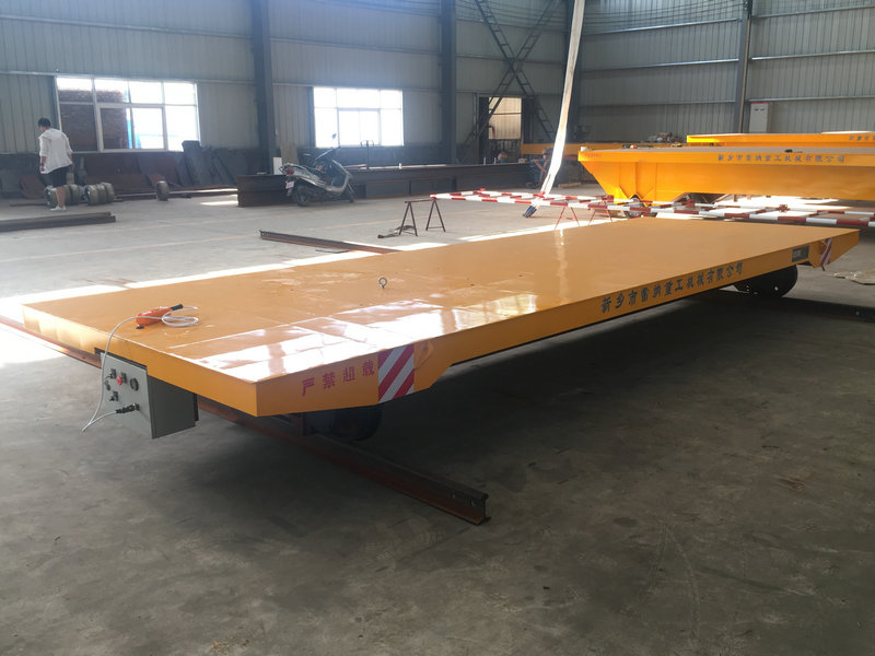 15 Ton Industrial Electric Rail Flat Cart