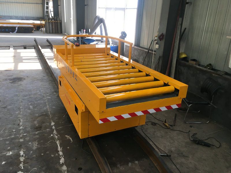 3T Rail Turning Electric Flat Cart with Lift