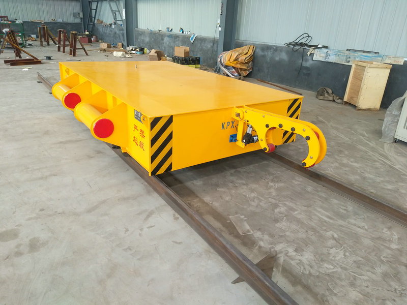 32 Tons Trolley Connected With The Tractor