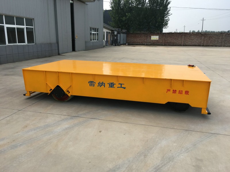 Motor Driven 60T Electric Trackless Transfer Wagon