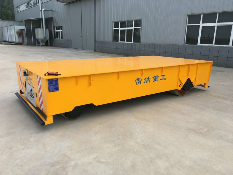 Motor Driven 60T Electric Trackless Transfer Wagon