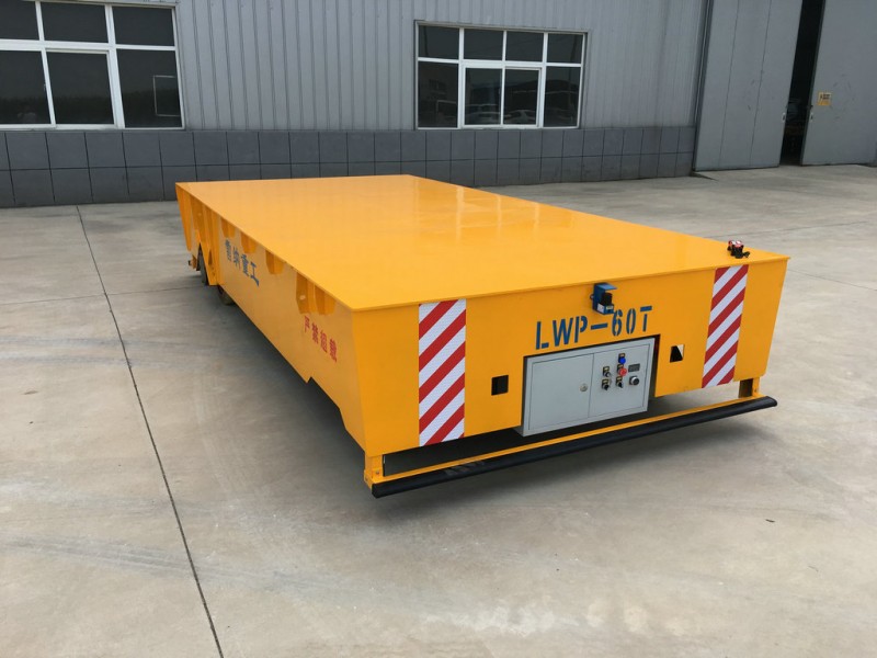 Motor Driven 60T Electric Trackless Transfer Wagon