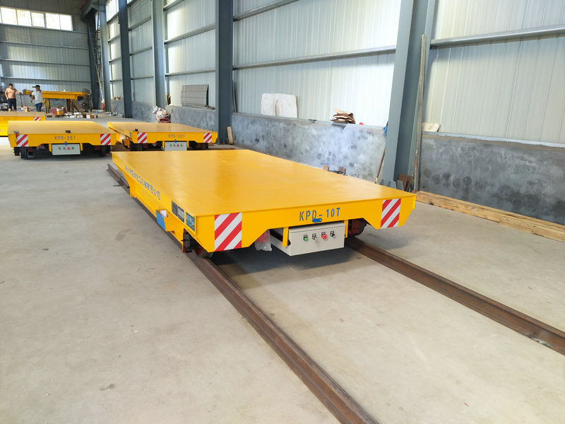 Heat Treatment Workshop Low Voltage Rail Electric Transfer Cart