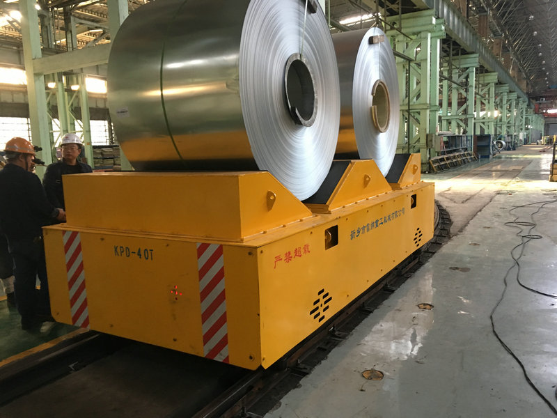 Steel Plant Rail Powered Transfer Cart