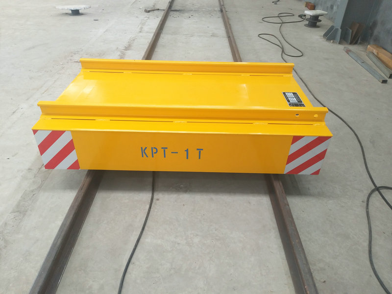 Cable Reel Powered Warehouse Flat Car on Rail With Remote Control