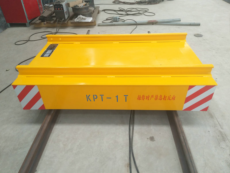 Cable Reel Powered Warehouse Flat Car on Rail With Remote Control